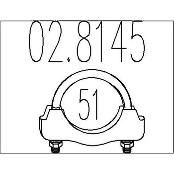 Spojovací trubky, výfukový systém MTS 02.8145