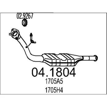 Katalyzátor Katalyzátor MTS 04.1804