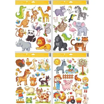 Okenní dekorace Fólie na okno, zvířátka