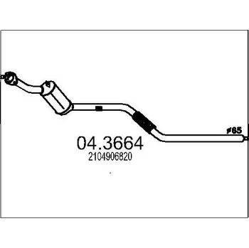Katalyzátor Katalyzátor MTS 04.3664
