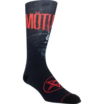 Pánské ponožky ponožky Mötley Crüe - DYE SUB CREW - BLACK - PERRI´S SOCKS - 40-46