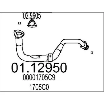 Výfuková trubka Výfuková trubka MTS 01.12950