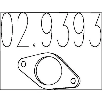Těsnění výfuku Těsnění, výfuková trubka MTS 02.9393