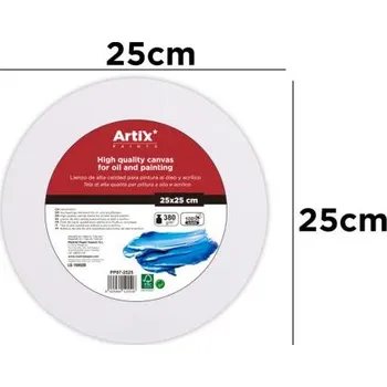 Malířské plátno Malířské plátno na rámu kulaté 25cm PP97-2525