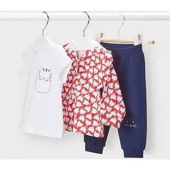 Dívčí 3-dílná souprava Mayoral 1888-29 Kočičky (1888-29)