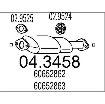 Katalyzátor Katalyzátor MTS 04.3458