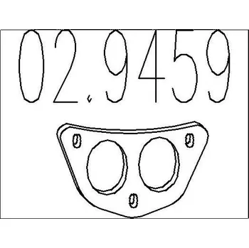 Těsnění výfuku Těsnění, výfuková trubka MTS 02.9459