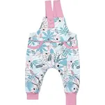 Rostoucí tepláky s laclem Džungle vel. 68 - 98; Barva: růžová; Velikost: 74 - 80