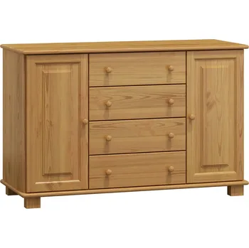 Komoda Max-i Komoda ze dřeva BAKKE NORE Zvolte barvu:: moření olše, Hloubka: 42 cm