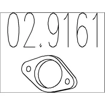 Těsnění výfuku Těsnění, výfuková trubka MTS 02.9161