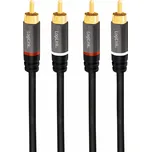 LogiLink RCA (Cinch) x2 - RCA (Cinch) x2 kabel 5m černý (CA1207)