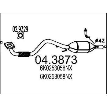 Katalyzátor Katalyzátor MTS 04.3873