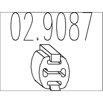 Tlumič výfuku Zarážka, tlumič výfuku MTS 02.9087