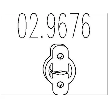 Tlumič výfuku Zarážka, tlumič výfuku MTS 02.9676