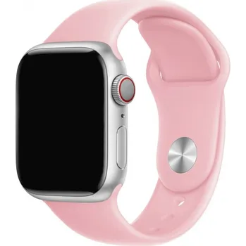 Řemínek na hodinky Silikonový řemínek s kratší a delší přezkou pro Apple Watch Ultra 49mm / 46mm / 45mm / 44mm / 42mm - růžový