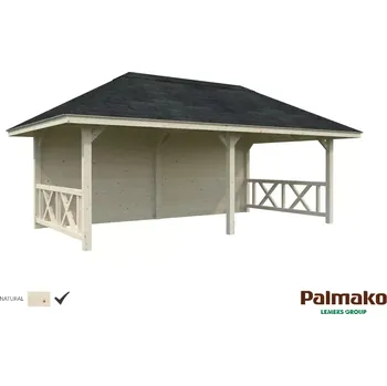 Zahradní domek Zahradní domek Palmako BIANCA 16,6 m2 SET 108 (Rozměr: 588x300 cm, tl.120x120 mm)