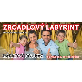Dárkový potravinový koš Dárkový poukaz pro dospělého do Zrcadlového labyrintu - tištěný
