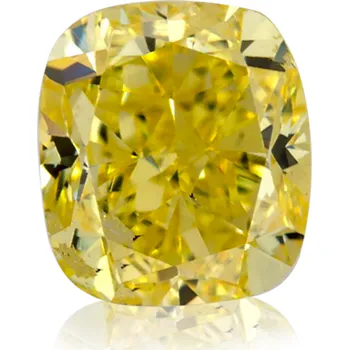 Drahý kámen Žlutý diamant 0.87ct Fancy Vivid Yellow/SI1 s IGI certifikátem