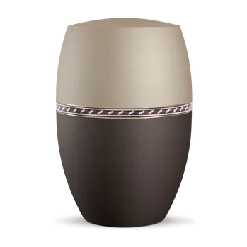 Smuteční dekorace Ekologická urna Torino - Champagne/Siena