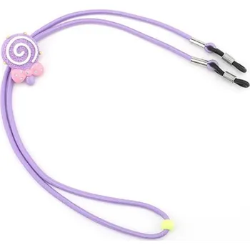 Brýlová obroučka Dětská elastická šňůrka na brýle - Fialová, lízátko