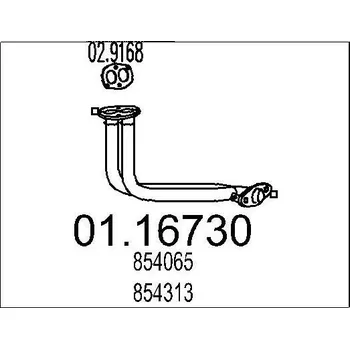 Auto-moto Výfuková trubka MTS 01.16730