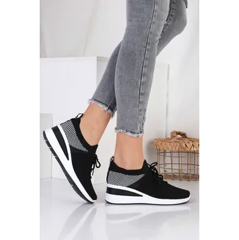 Dámské tenisky DoAndBe Ponožkové tenisky na klínku J591-1B Velikost: 38