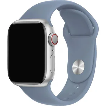Řemínek na hodinky Silikonový řemínek s kratší a delší přezkou pro Apple Watch Ultra 49mm / 46mm / 45mm / 44mm / 42mm - modrošedý