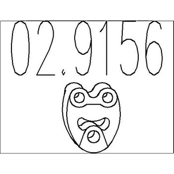 Tlumič výfuku Zarážka, tlumič výfuku MTS 02.9156