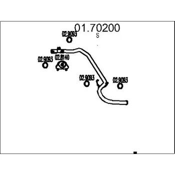 Výfuková trubka Výfuková trubka MTS 01.70200