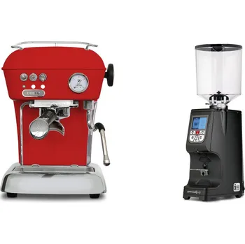 Kávovar Ascaso Dream ONE, Love Red + Eureka Atom Specialty 75, black