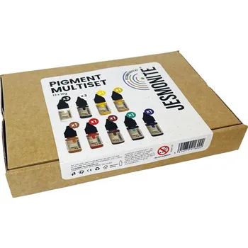 Speciální výtvarná barva Jesmonite pigment sada barev 13 x 10 gr