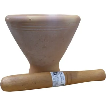 Hmoždíř Heuschen & Schrouff Keramický hmožďíř s dřevěným tloučkem 15cm