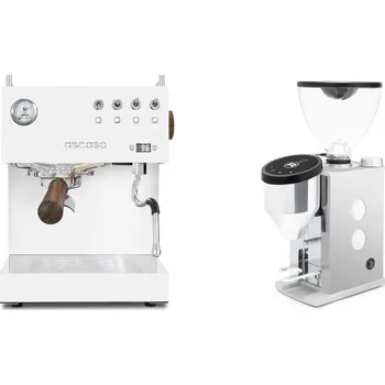 Kávovar Ascaso Steel UNO PID, White&Wood + Rocket Espresso FAUSTINO 3.1…