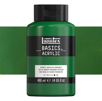 Vodová barva Akrylová barva Liquitex Basics - Hooker's Green Hue Permanent Balení: 400 ml