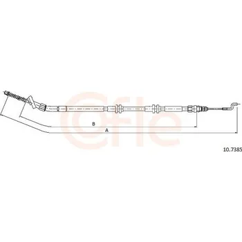 Lanko parkovací brzdy Tažné lanko, parkovací brzda COFLE 10.7385