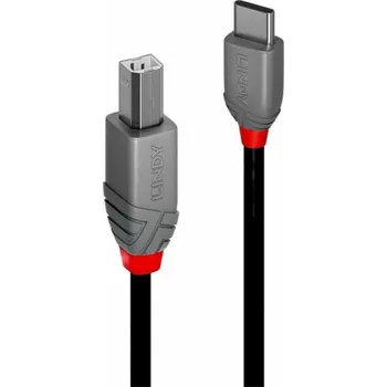 Datový kabel Lindy USB-C – USB-B kabel USB 2 m černý (36942)