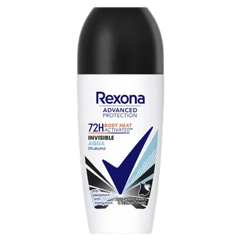 Rexona Advanced Invisible Aqua dámský roll-on antiperspirant, 50 ml