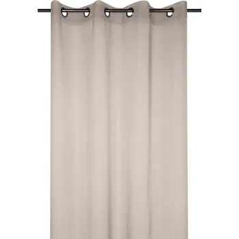 Záclona France Monna záclona s kroužky béžová 135 x 260 cm