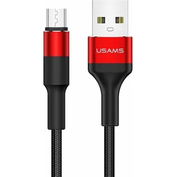 Datový kabel Usams USB-A - microUSB USB kabel 1,2 m červený (SJ224USB02)