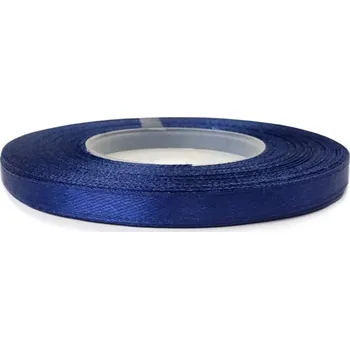 Stuha Saténová stuha noční modrá 6mm (Saténová stuha noční modrá 6mm)