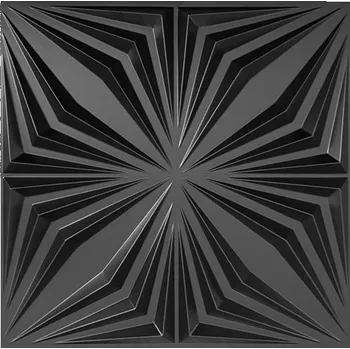 Obklad Obkladové panely 3D PVC BRILLANT černý BRILLANT D126 černý