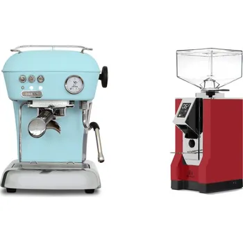 Příprava kávy Ascaso Dream ONE, Kid Blue + Eureka Mignon Bravo, CR ferrari red