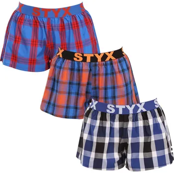 Dámské trenýrky 3PACK dámské trenky Styx sportovní guma vícebarevné (3T100619) M Možnost vrácení zboží ZDARMA do 120 dnů!