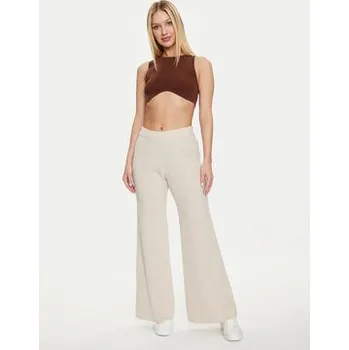 Dámské kalhoty Pangaia Úpletové kalhoty Recycled Cashmere Béžová Regular Fit L