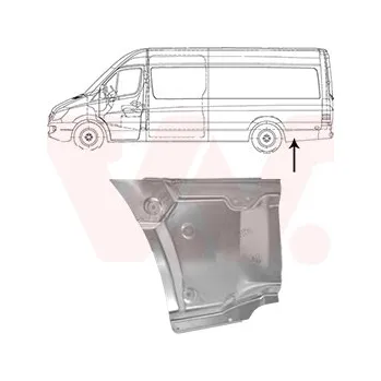 Blatník karosérie Boční stěna VAN WEZEL 3083143
