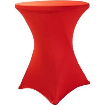 Napínací potah Elastický potah LITE na koktejlový stůl Ø 60 cm (190 g/m2) Barva: červená