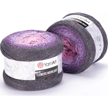 Příze Yarn Art Příze Flowers Moonlight 3276 růžová, fialková lila, fialová, šedá