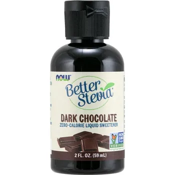 Sladidlo Now Foods BetterStevia Liquid - tekuté sladidlo (59 ml, Hořká čokoláda)