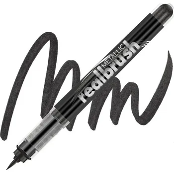 Akrylová fixa KARIN RealBrush Metallic, Black 8510