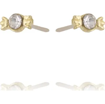 Náušnice Flamenco Mystique Zlaté náušnice K1612, hypoalergenní, bez niklu a chromu, rozměry 0.5x0.3 cm